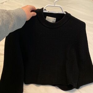 Aritzia Wilfred Free Lolan Cropped Sweater 100 wool